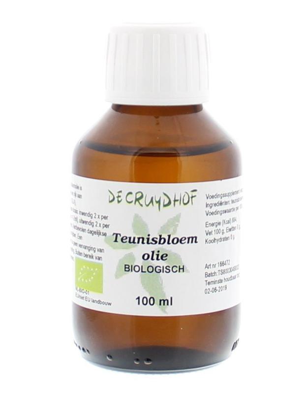 Cruydhof Teunisbloemolie vloeibaar bio 100 Milliliter