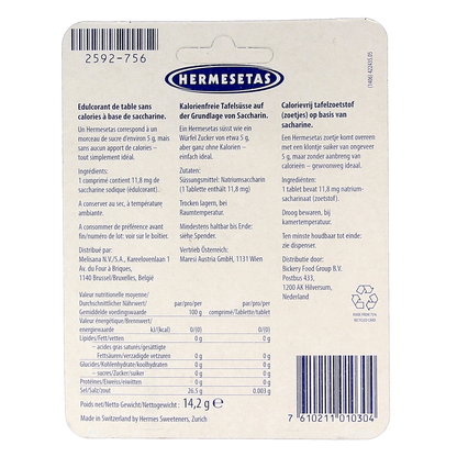 Hermesetas Zoetjes 1200.00 Tabletten