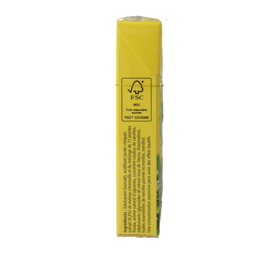 Ricola Citroen munt suikervrij doosje 50.00 Gram