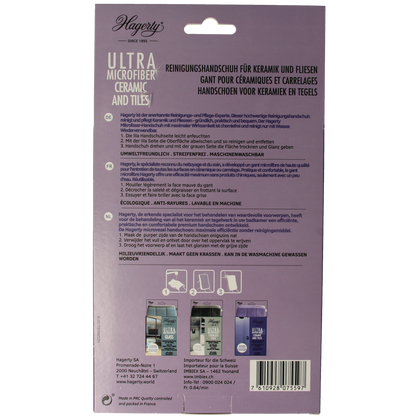 Hagerty Microfiber gloves ceramic & tiles 1.00 Stuks