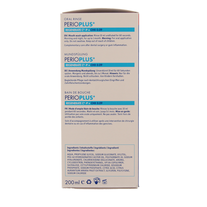 Curaprox Perio plus+ regenerate CHX 0.09 mondspoeling 200.00 Milliliter