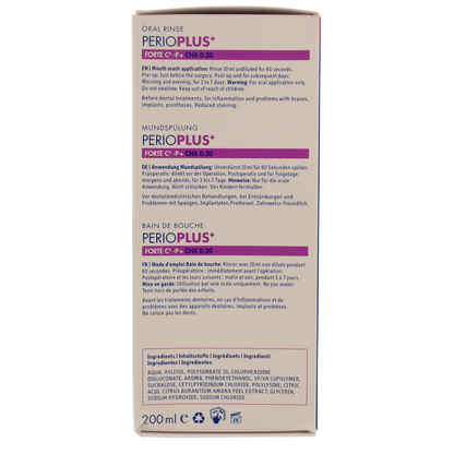 Curaprox Perio plus+ forte CHX 0.20 mondspoeling 200.00 Milliliter