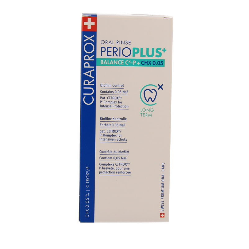 Curaprox Perio plus+ balance CHX 0.05 mondspoeling 200 Milliliter