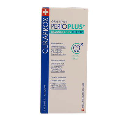 Curaprox Perio plus+ balance CHX 0.05 mondspoeling 200 Milliliter
