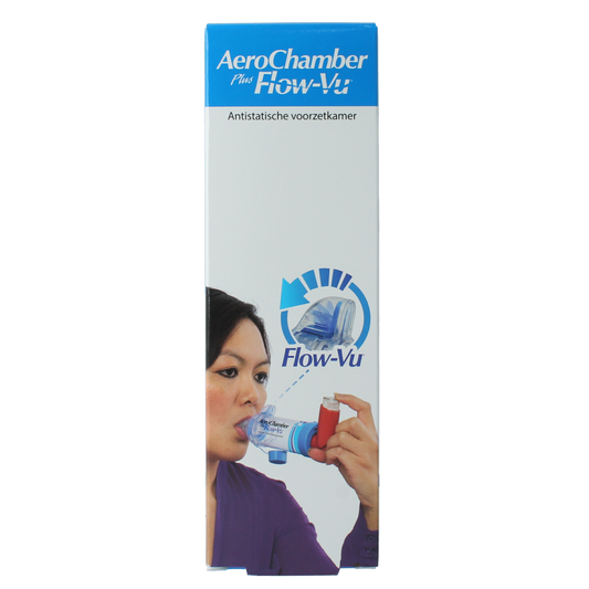 Diversen Aerochamber + flow VU mondstuk blauw 1.00 Stuks