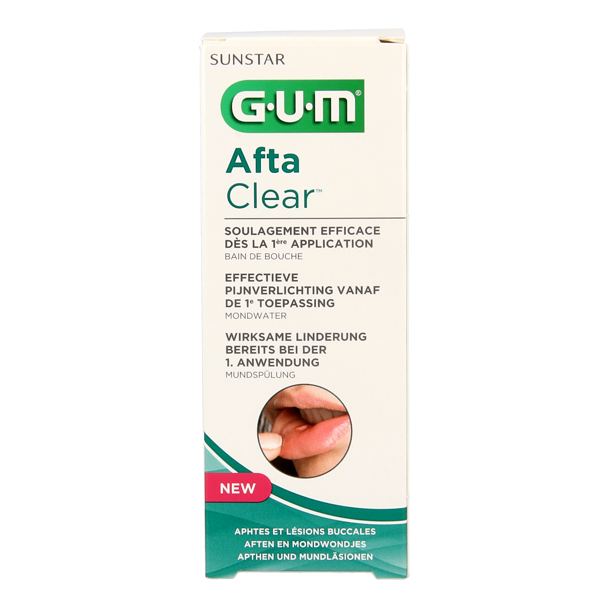 GUM Aftaclear mondwater 120.00 Milliliter