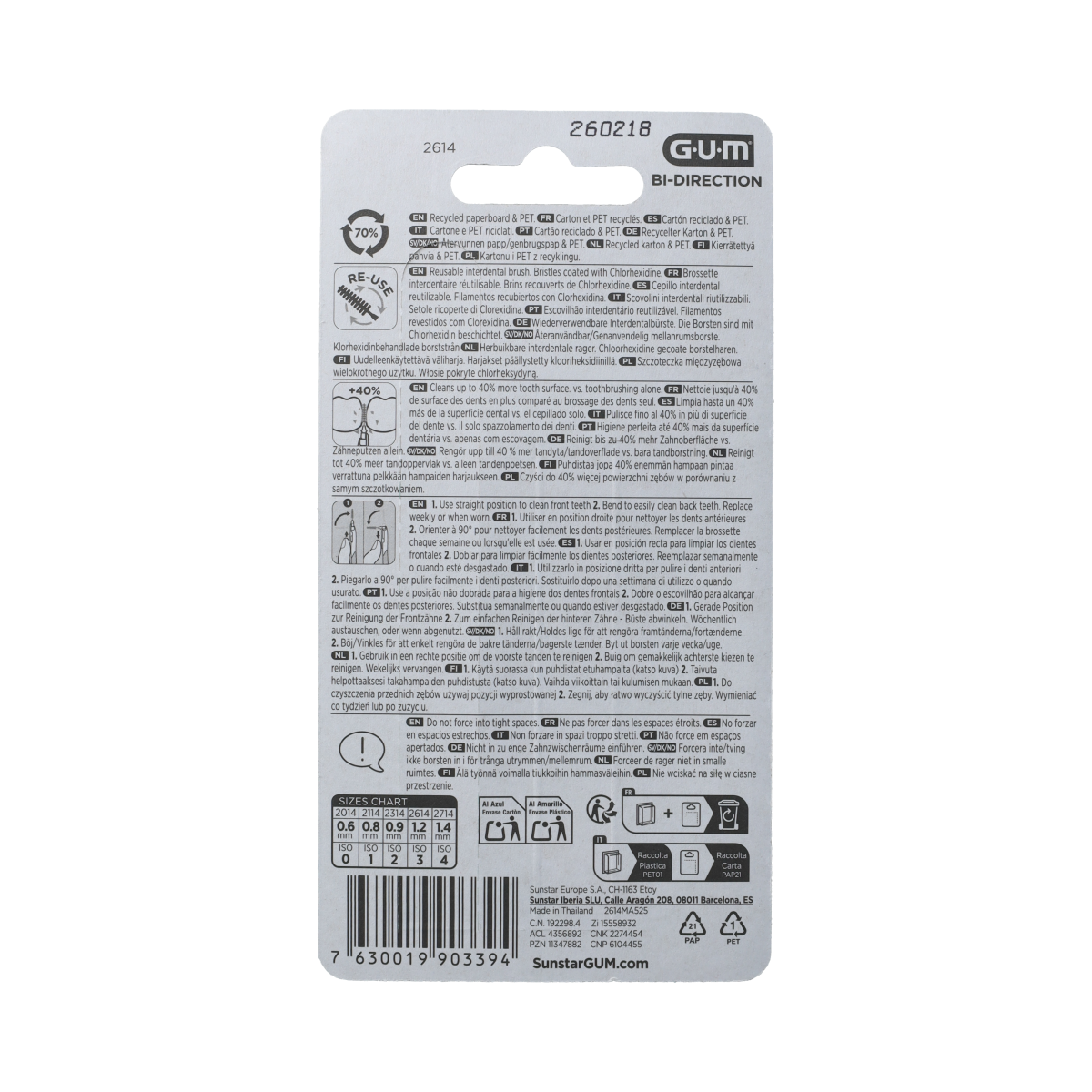GUM Bi-direction 1.2mm  6.00 Stuks