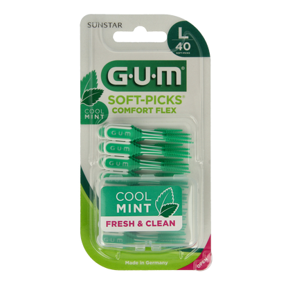 GUM Soft picks comfort flex mint large 40 Stuks