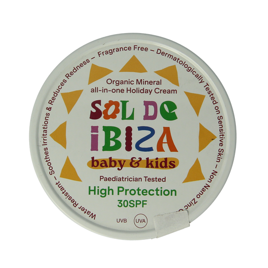 Sol De Ibiza Beschermende creme baby&kids SPF30 bio 100.00 Gram