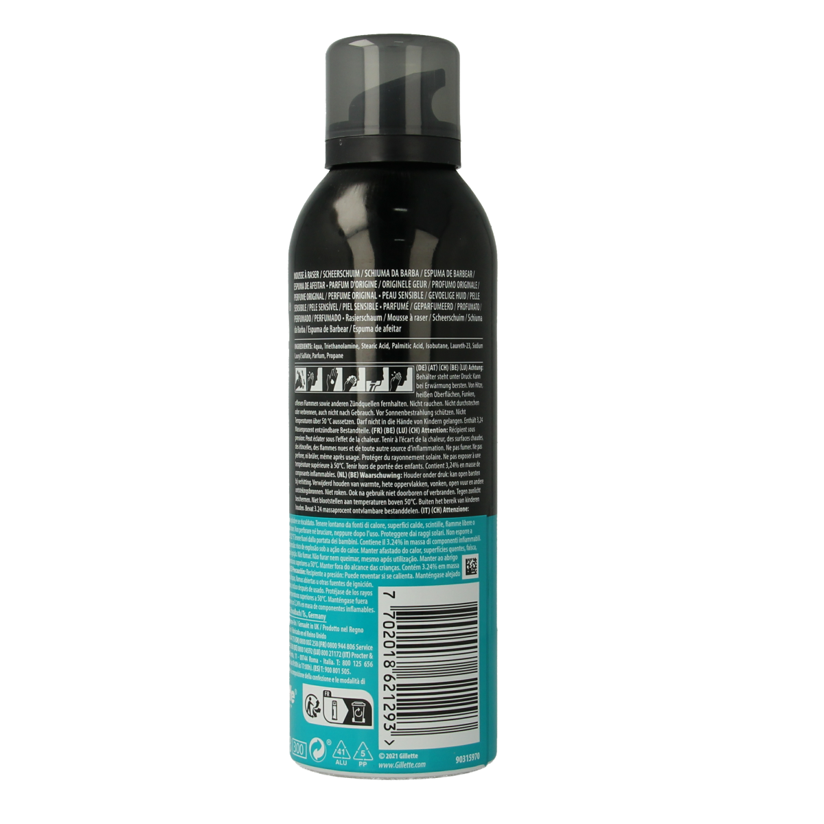 Gillette Scheerschuim sensitive 200.00 Milliliter