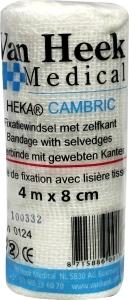 Heka Cambric windsel 4m x 8cm 20.00 Stuks