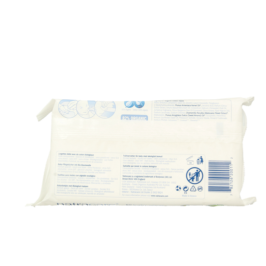 Natracare Babydoekjes 50.00 Stuks