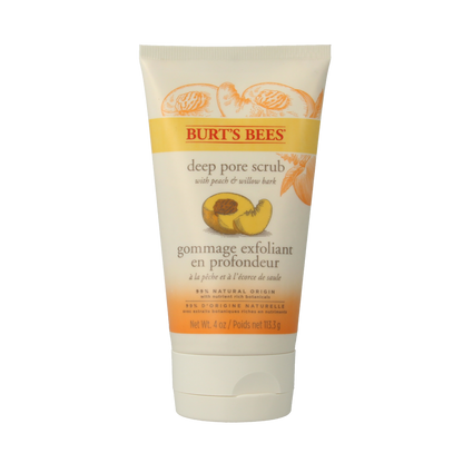 Burt's Bees Gezichtscrub peach & willowbark 113.30 Gram