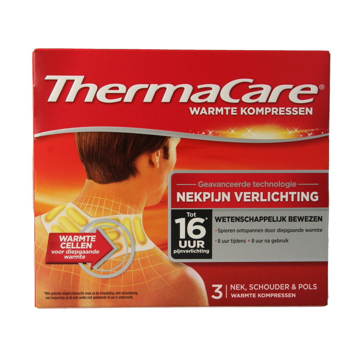 Thermacare Warmte kompres nek, schouder, pols 1.00 Stuks
