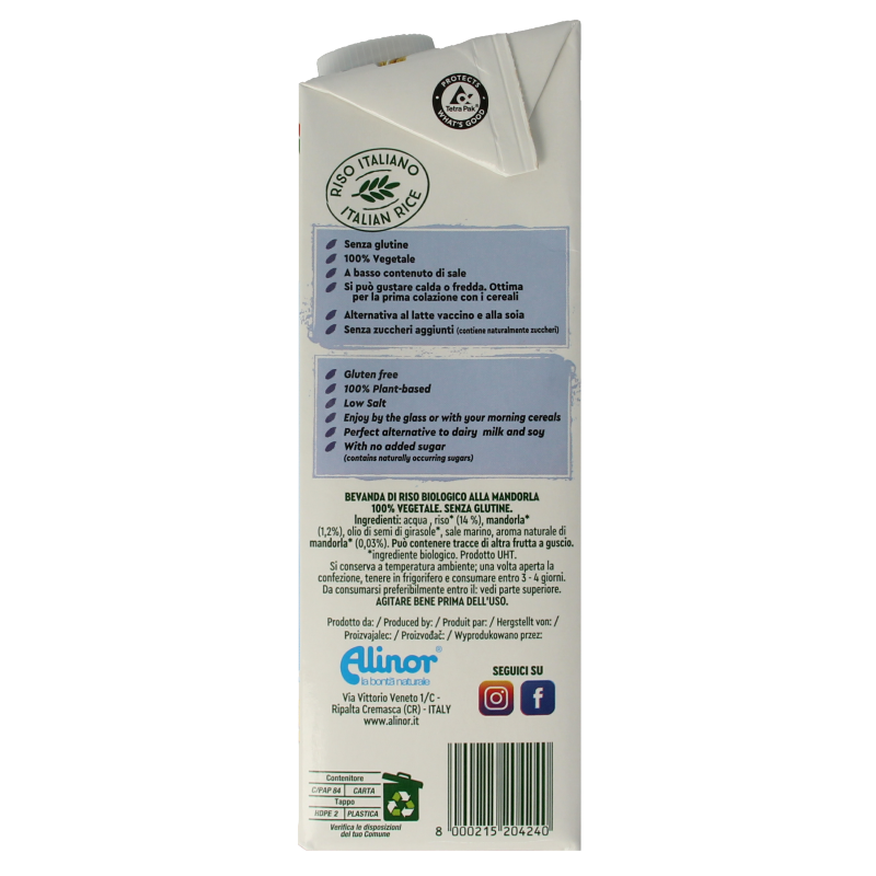 Vitariz Rice drink amandel bio 1 Liter