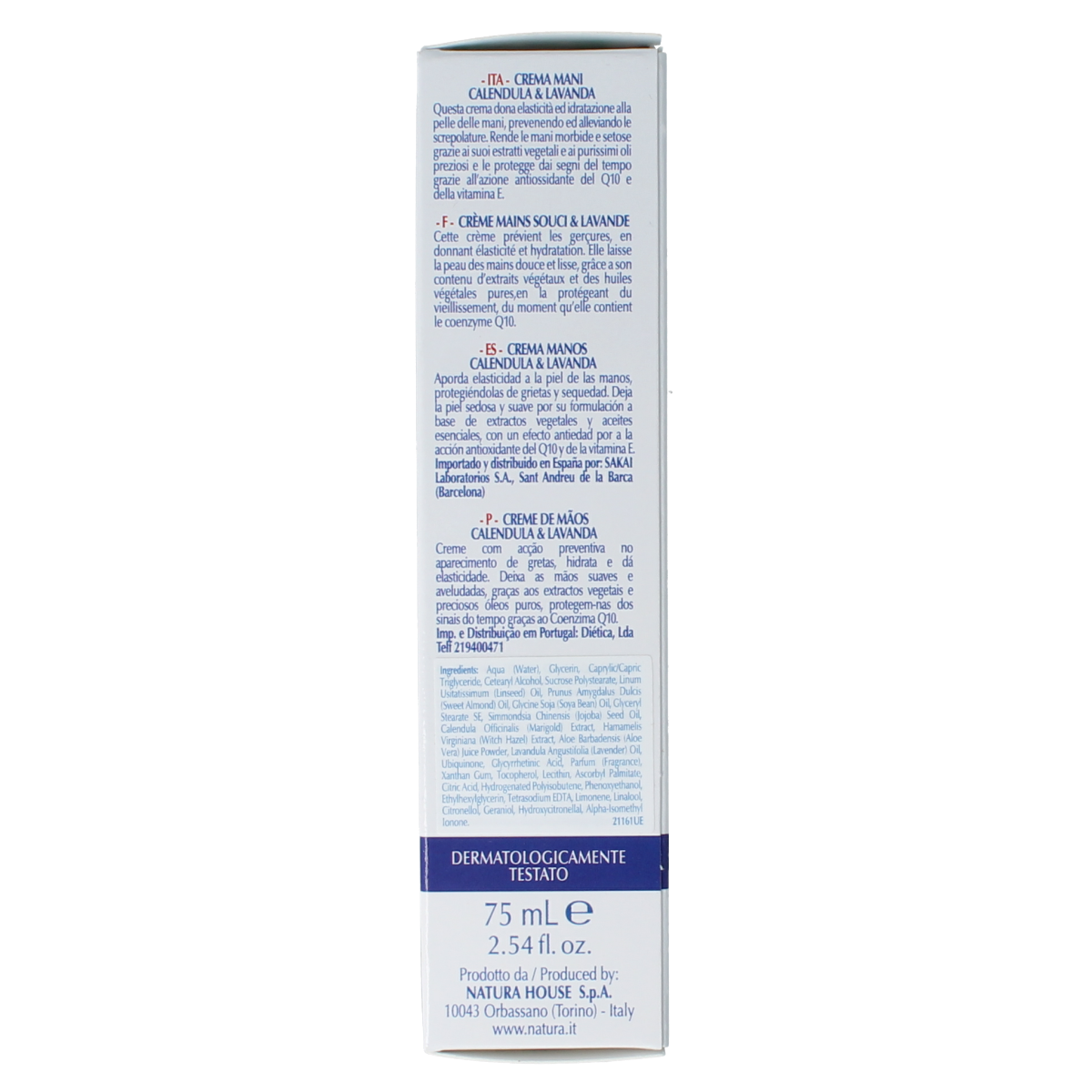 Natura House Calendula lavendel handcreme 75.00 Milliliter