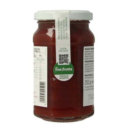 Fiordifrutta Aardbeienjam bio 250.00 Gram