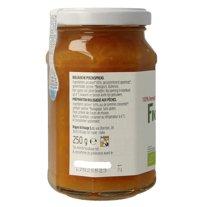 Fiordifrutta Perzikjam bio 250.00 Gram