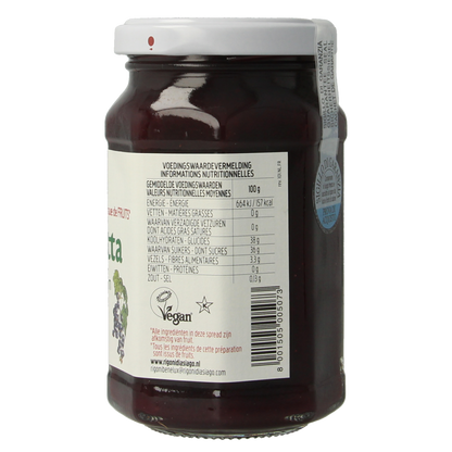 Fiordifrutta Zwarte bessenjam bio 250.00 Gram