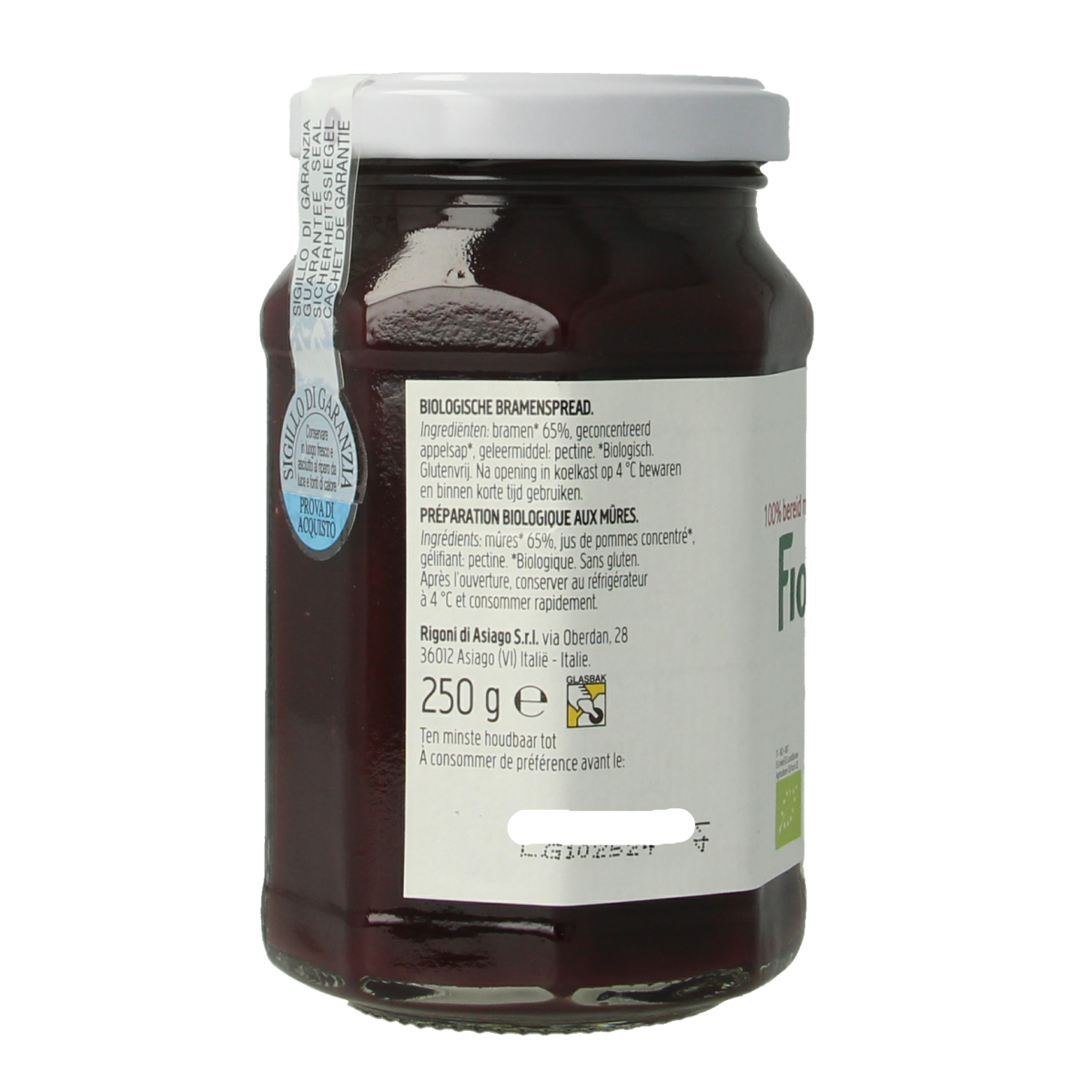 Fiordifrutta Bramenjam bio 250.00 Gram