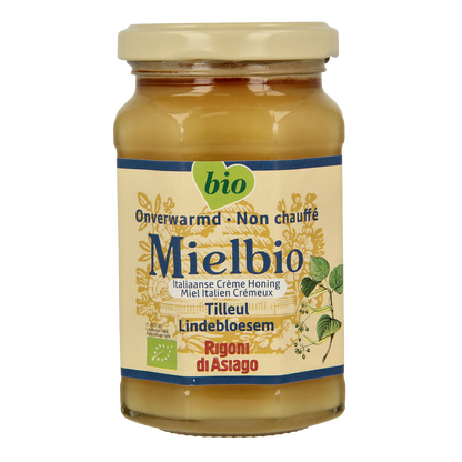 Mielbio Lindebloesem creme honing bio 300.00 Gram