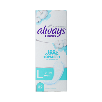 Always Dailies cotton protection inlegkruisjes large 32.00 Stuks