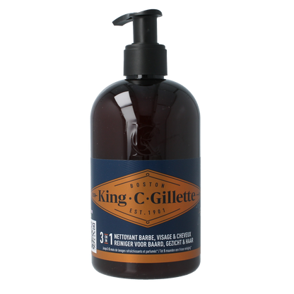 Gillette King c baard en gezichtsreiniger 350.00 Milliliter