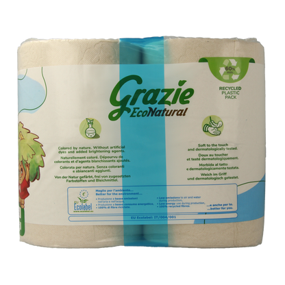 Grazie Natural Toiletpapier 2-laags 8.00 Stuks