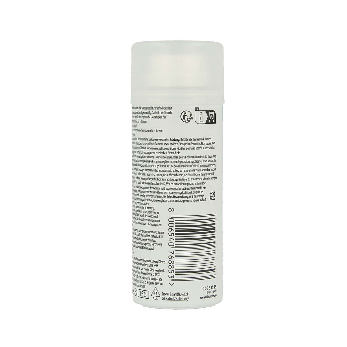 Gillette Satin care gel aloe vera 75.00 Milliliter