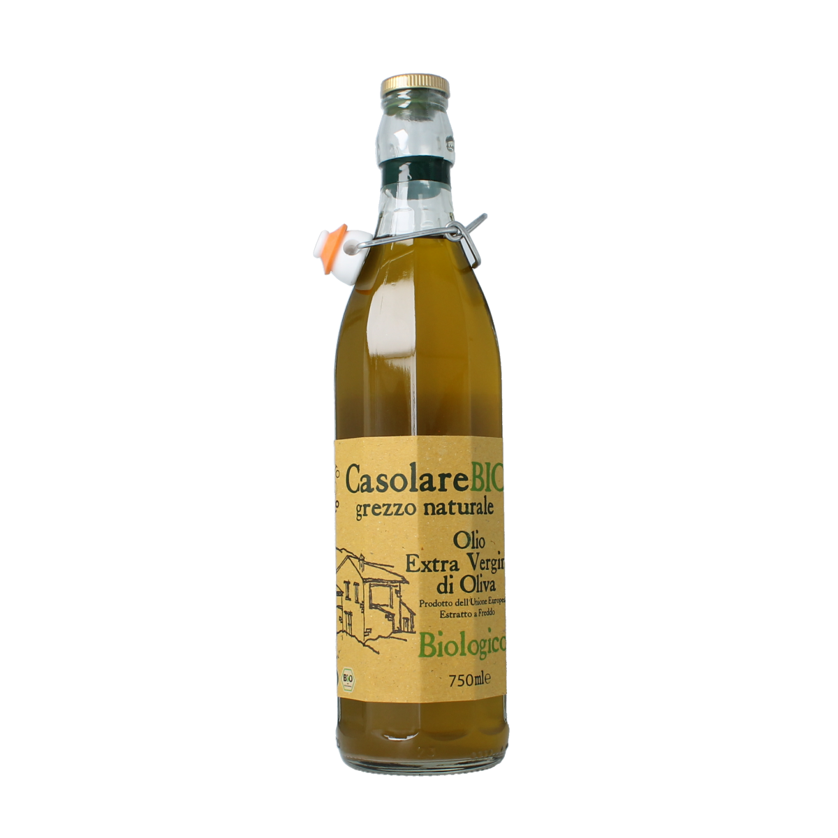 CasolareBio Olijfolie extra vierge ongefilterd bio 750.00 Milliliter