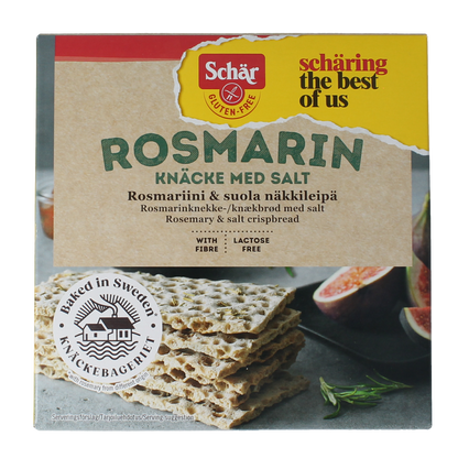Schar Knackebrod rozemarijn zout glutenvrij 230.00 Gram