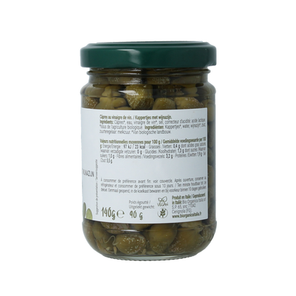 Bio Organica  Kappertjes in azijn bio 140 Gram