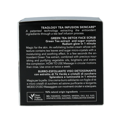 Teaology Green tea detox face scrub 50.00 Milliliter