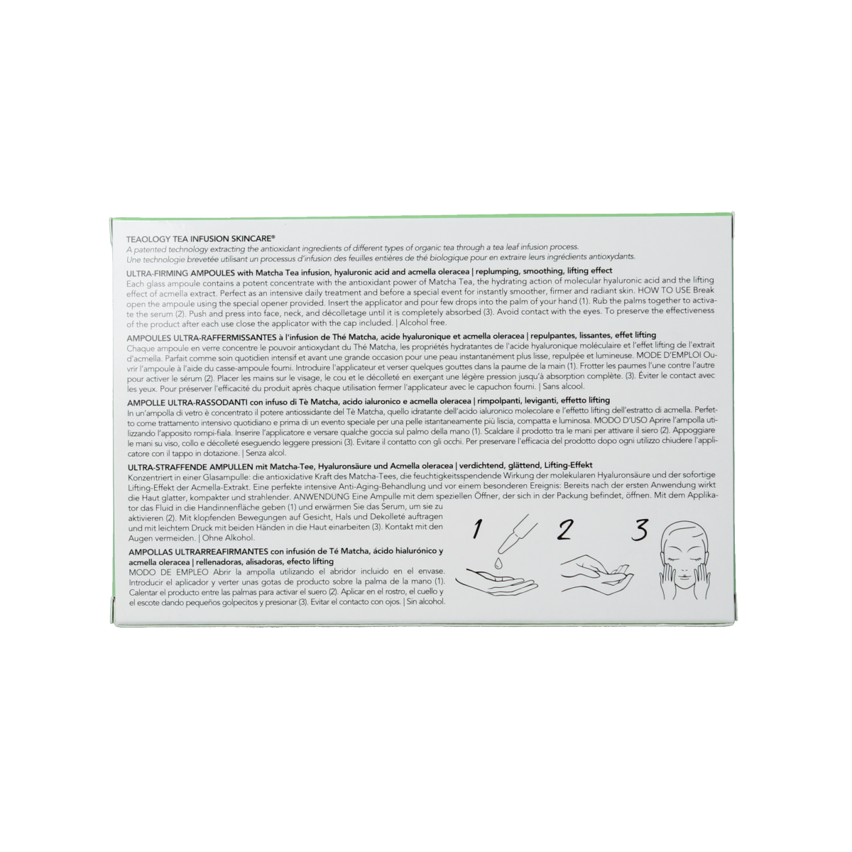 Teaology Matcha tea ultra firming ampoules 7.00 Stuks