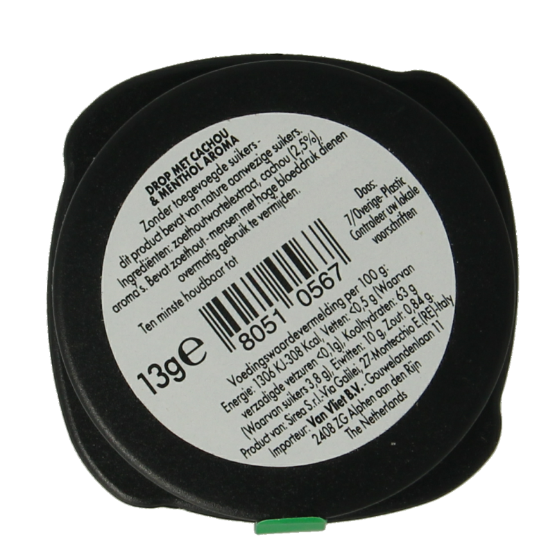 Sirea Cachou menthol potje 13 Gram