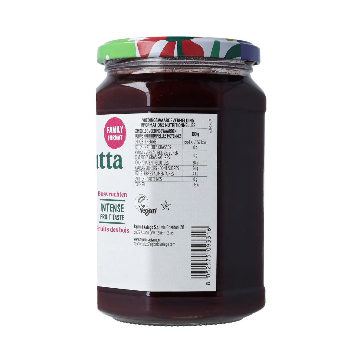 Fiordifrutta Bosvruchtenjam bio 600.00 Gram