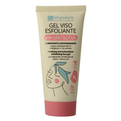La Saponaria Wonderscrub exfoliating face gel 100 Milliliter