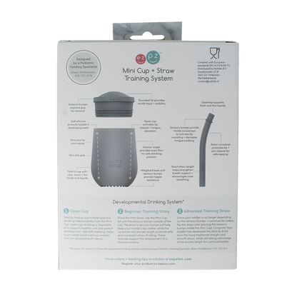 ezpz Mini cup met rietje training system sage 1.00 Stuks