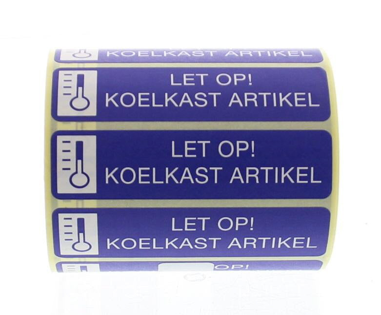 Spruyt Hillen Sticker let op koelkast artikel 500.00 Stuks