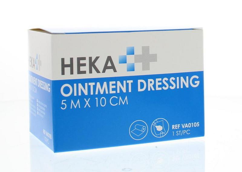 Heka Ointment dressing/Engels pluksel 5m x 10cm 1.00 Stuks