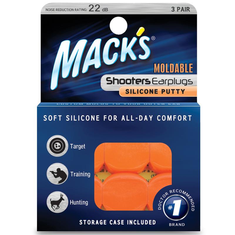 Macks Shooters moldable earplugs orange 3.00 Paar