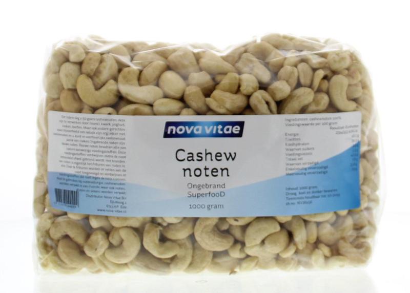 Nova Vitae Cashewnoten ongebrand raw 1.00 Kilogram