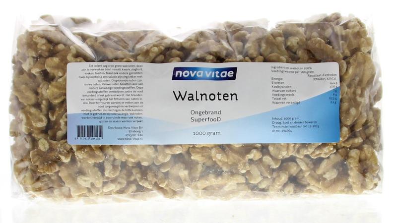 Nova Vitae Walnoten ongebrand raw 1.00 Kilogram
