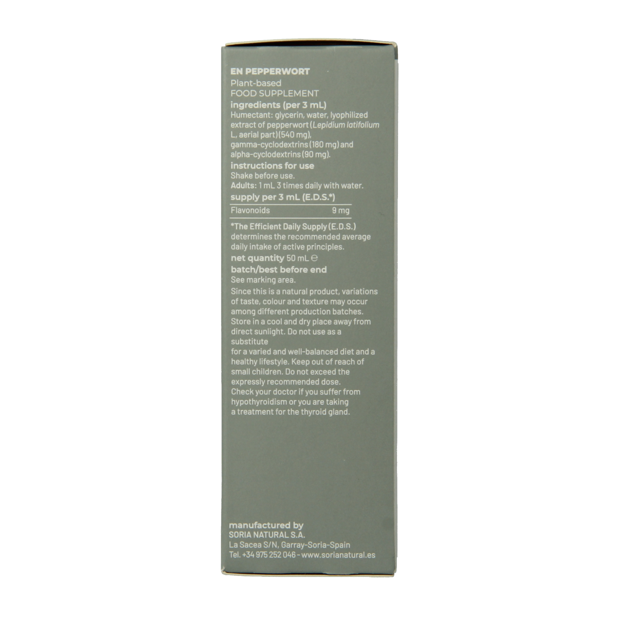 Soria Natural Lepidium latifolium extract 50.00 Milliliter