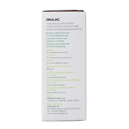 Soria Natural Inulac 30.00 Zuigtabletten