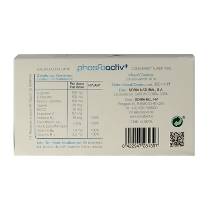 Soria Natural Phosfoactiv plus 15ml 20 Milliliter