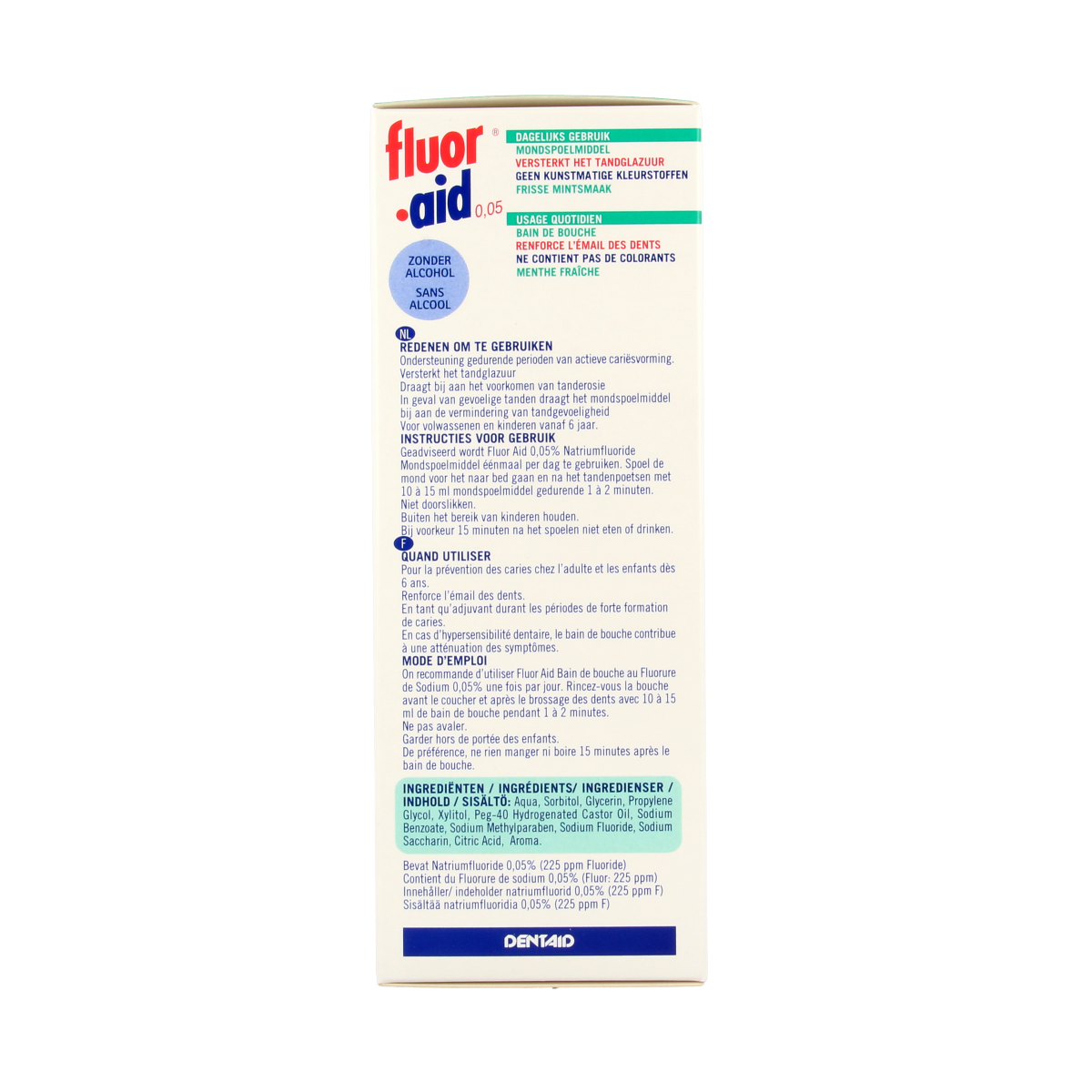 Fluor Aid Mondspoelmiddel 0.05 500.00 Milliliter