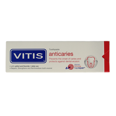 Vitis Tandpasta anti caries 75.00 Milliliter