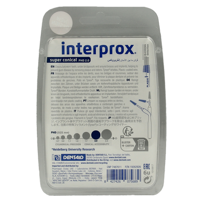 Interprox Super ragers conical donker blauw 6.00 Stuks