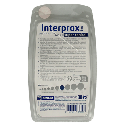 Interprox Plus ragers super conical donker blauw 4.00 Stuks